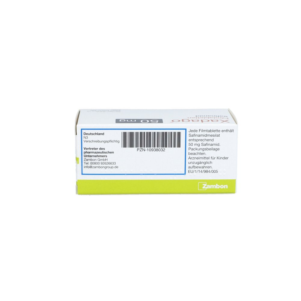 Xadago 50 mg Filmtabletten 100 stk günstig bei