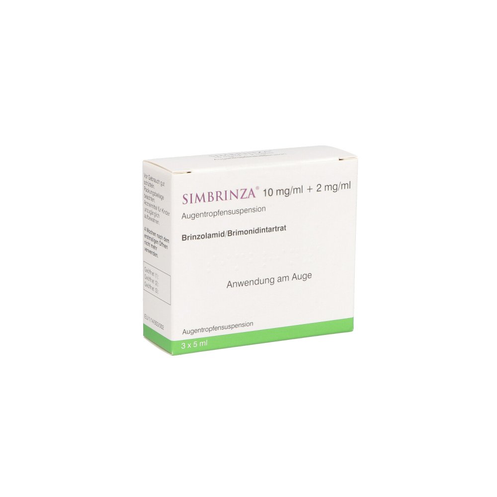 Simbrinza 10 mg/ml + 2 mg/ml Augentropfensusp. 15 ml