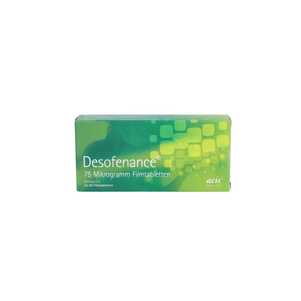 Desofenance 75 Mikrogramm Filmtabletten 3X28 stk