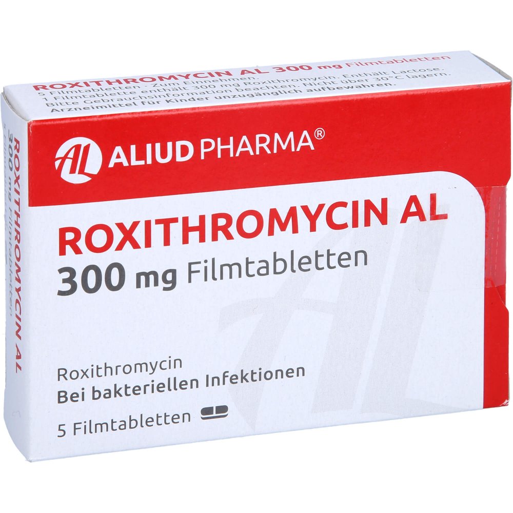 Roxithromycin Al 300 mg Filmtabletten 5 stk