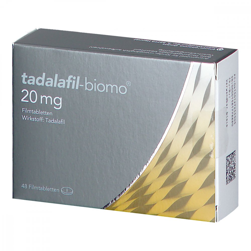 Tadalafil biomo 20 mg Filmtabletten 48