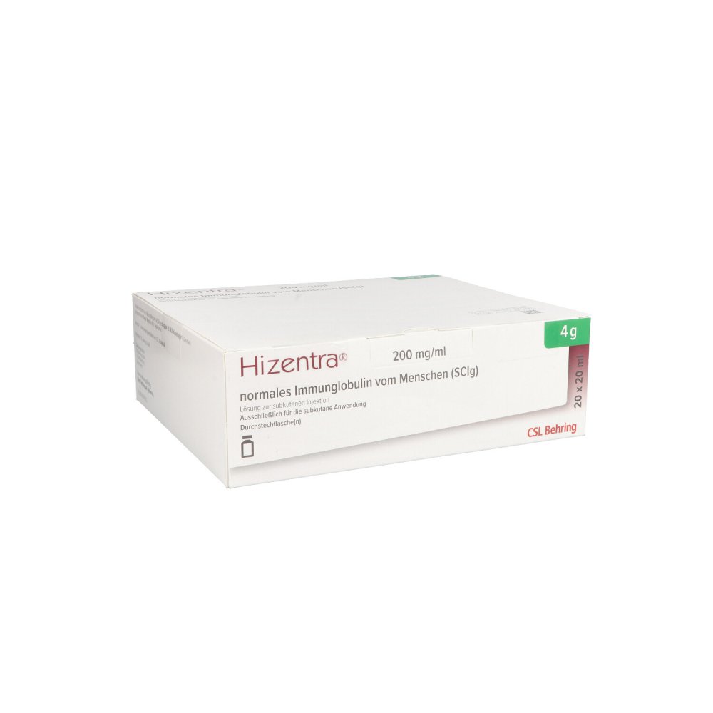 Hizentra 200 mg/ml Lö.z.subkutanen Injektion 4 g 20 stk