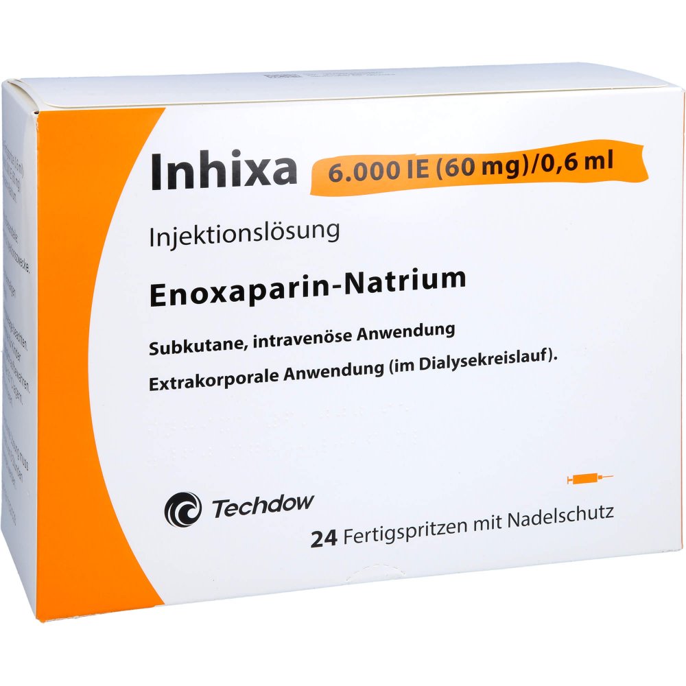 Inhixa 6.000 I.e. 60 mg/0,6 ml iniecto lsg.i.e.f.sp. 24 stk
