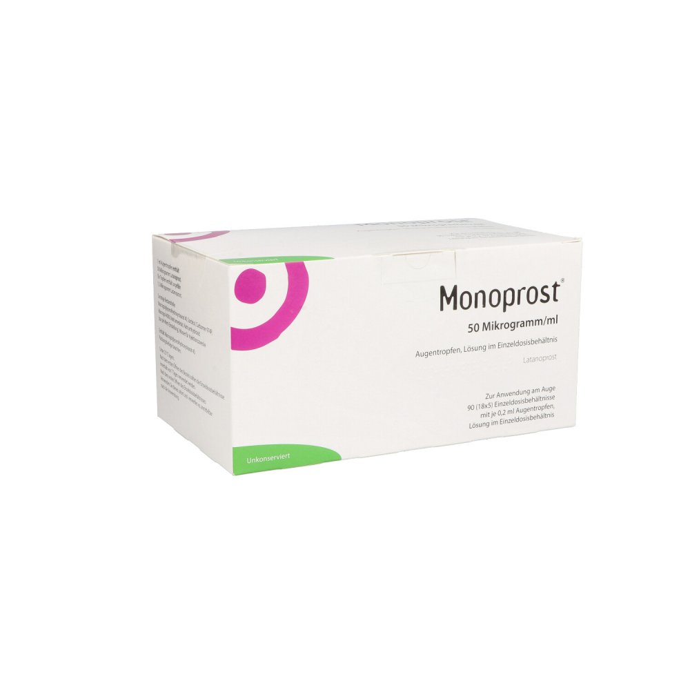 Monoprost 50 Mikrogramm/ml Augentropfen in Einzeldosen 90X0.2 ml