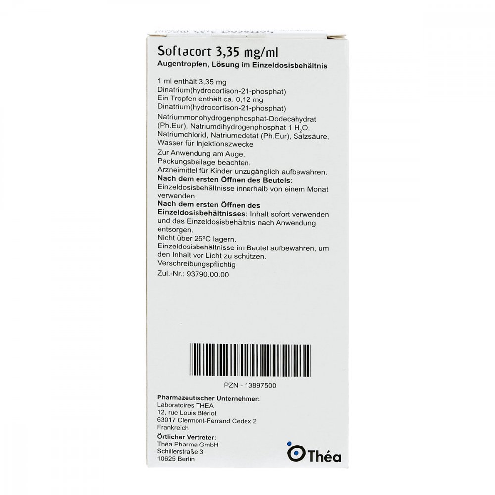 Softacort 3,35 mg/ml Augentropfen Einzeldosisbeh. 30 stk