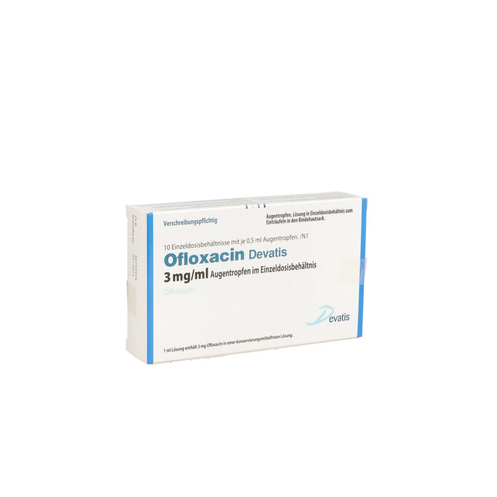 Ofloxacin Devatis 3 mg/ml Augentropfen i.einzeldosisb. 10X0.5 ml
