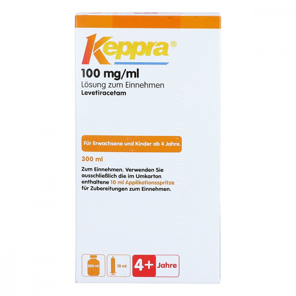 Keppra 100 mg/ml Lösung zur, zum einnehm.m.10 ml Dos.pipette 300 ml