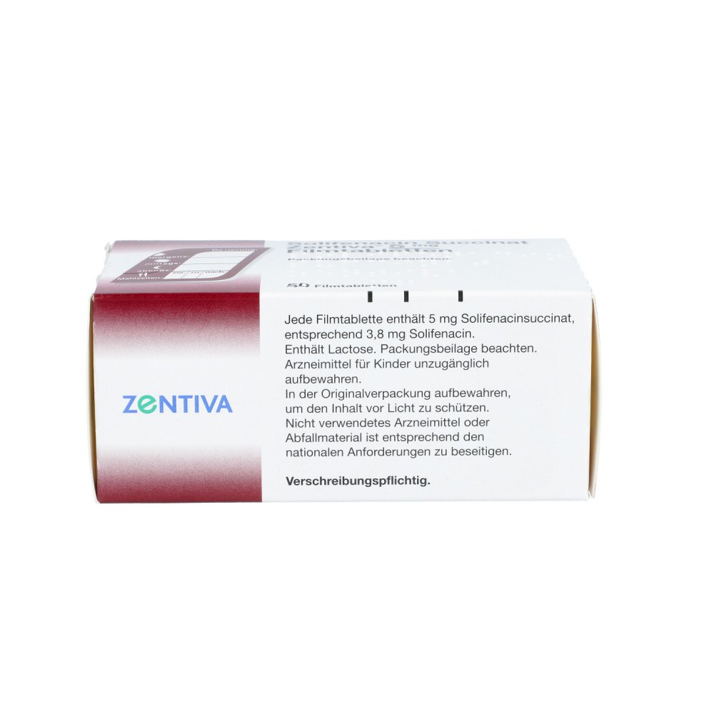 Solifenacin Succinat Zentiva 5 mg Filmtabletten 50 stk