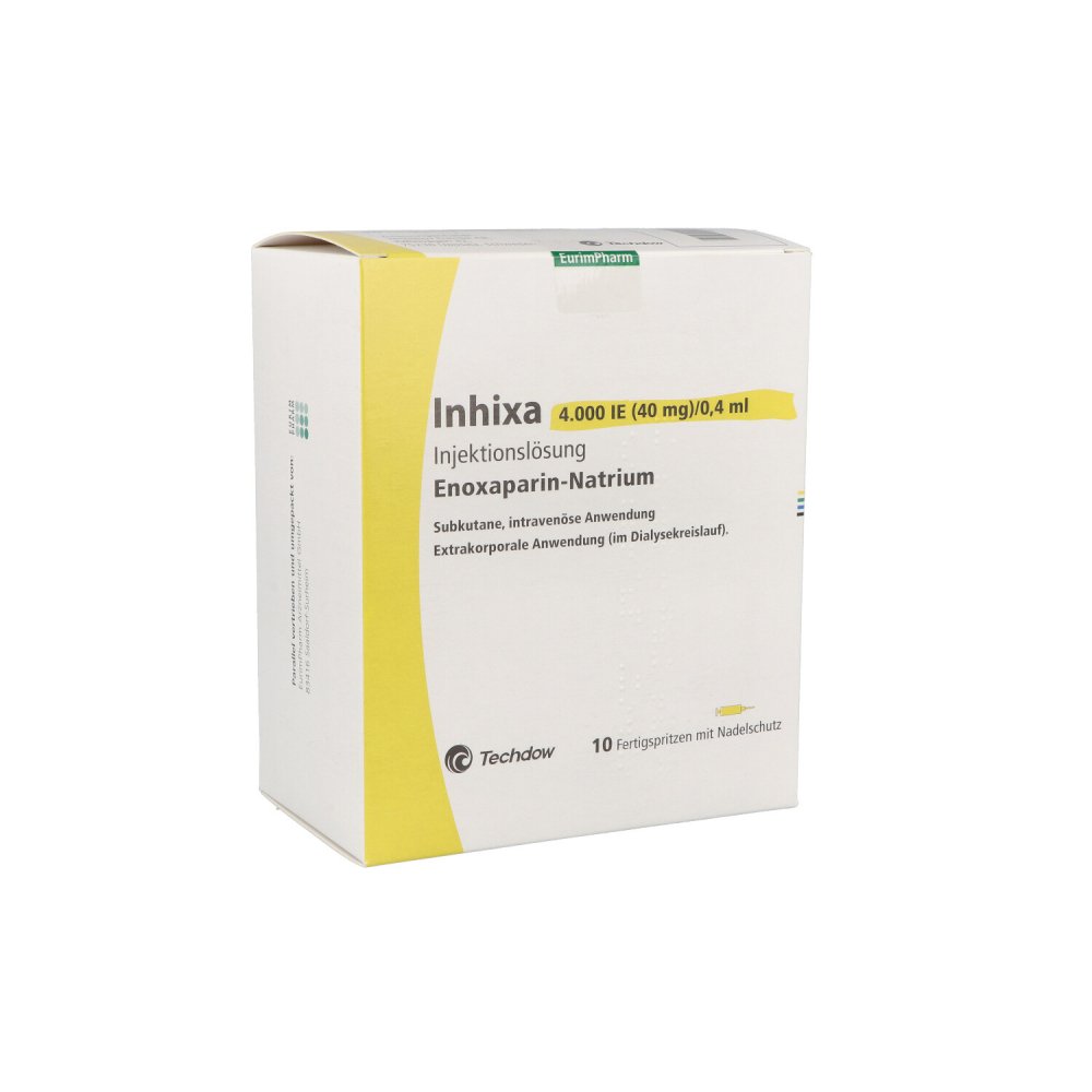 Inhixa 4.000 I.e. 40 mg/0,4 ml iniecto lsg.i.e.f.spr. 10 stk