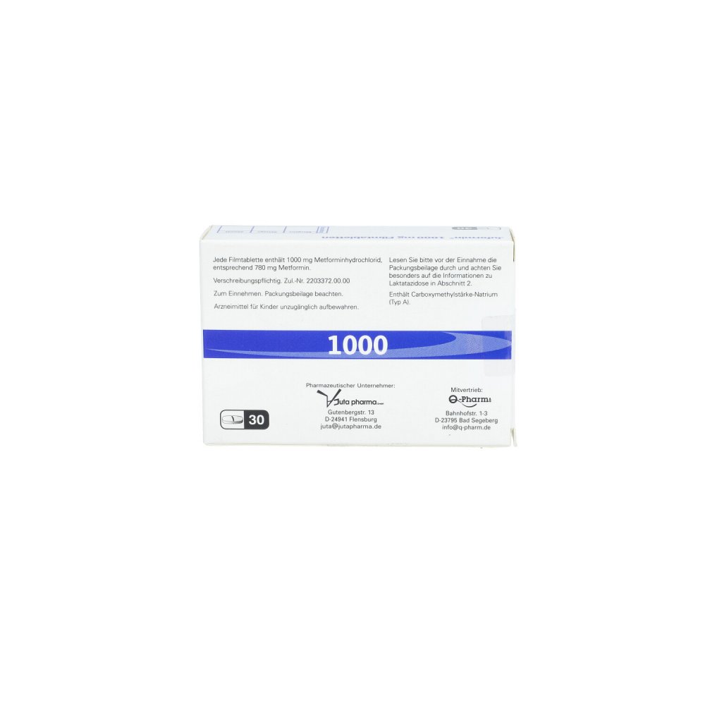 Juformin 1.000 mg Filmtabletten 30 stk günstig bei