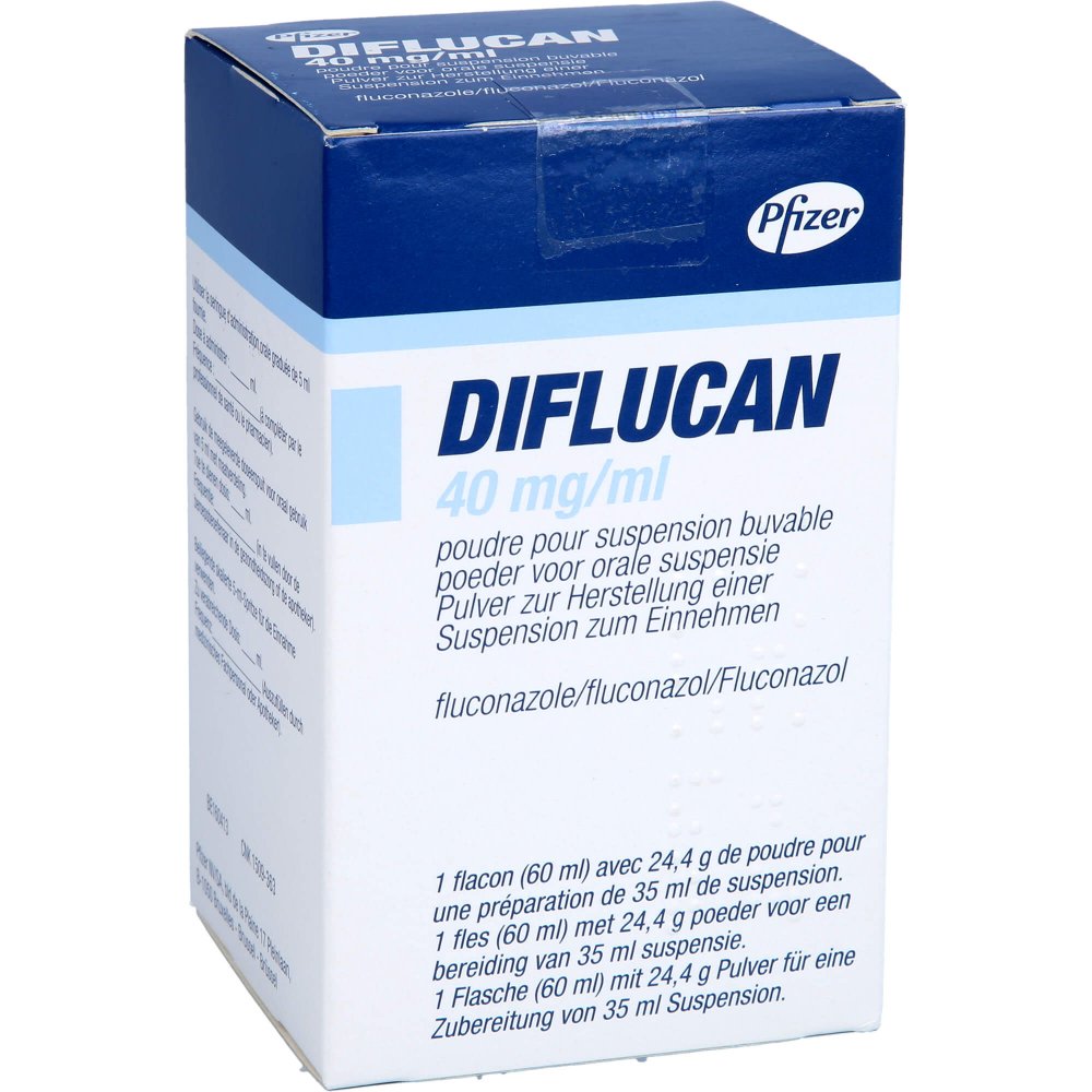 Diflucan 40 mg/ml Pulver zur, zum Herstell.e.Susp.z.Einn. 1 stk