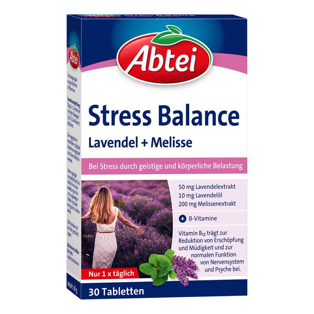 Abtei Stress Balance Lavendel+Melisse Tabletten Tf 30 stk