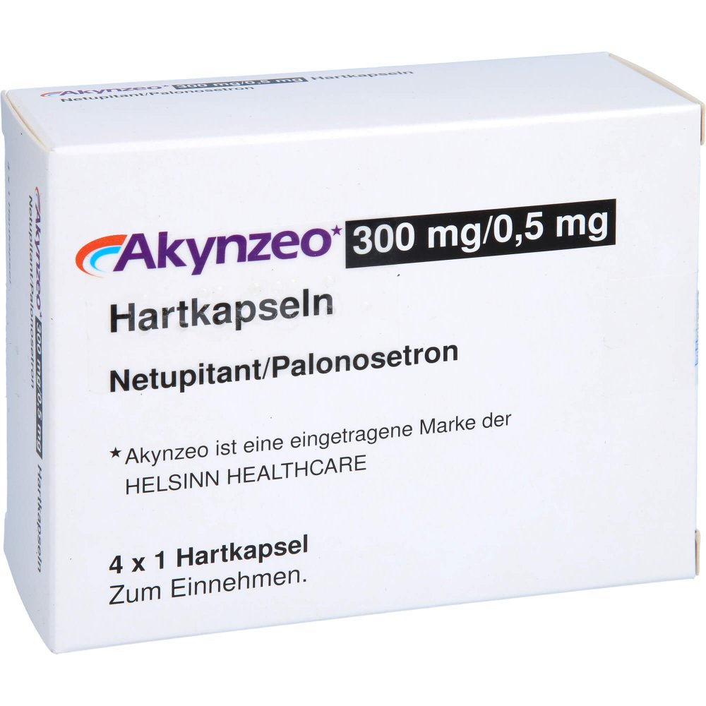 Akynzeo 300 mg/0,5 mg Hartkapseln 4 stk online kaufen