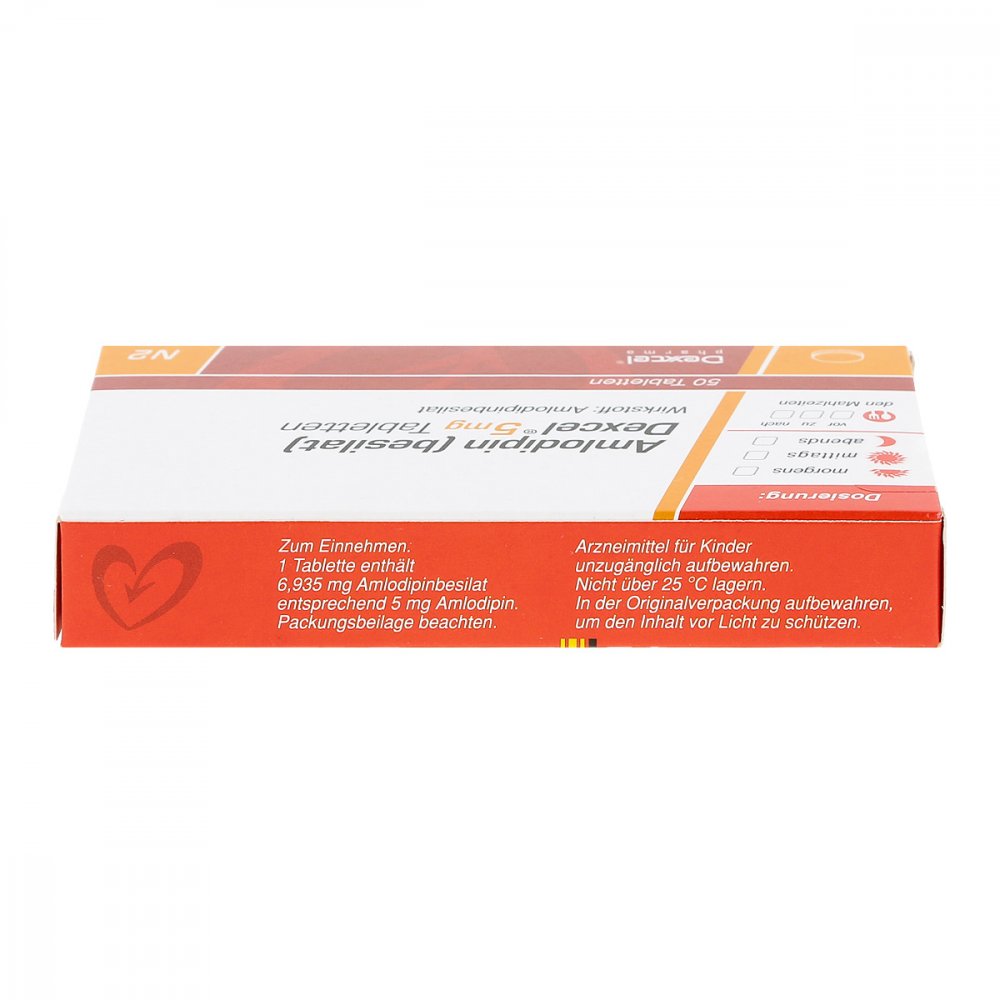 Amlodipin (besilat) Dexcel 5mg 50 stk günstig bei apo.com