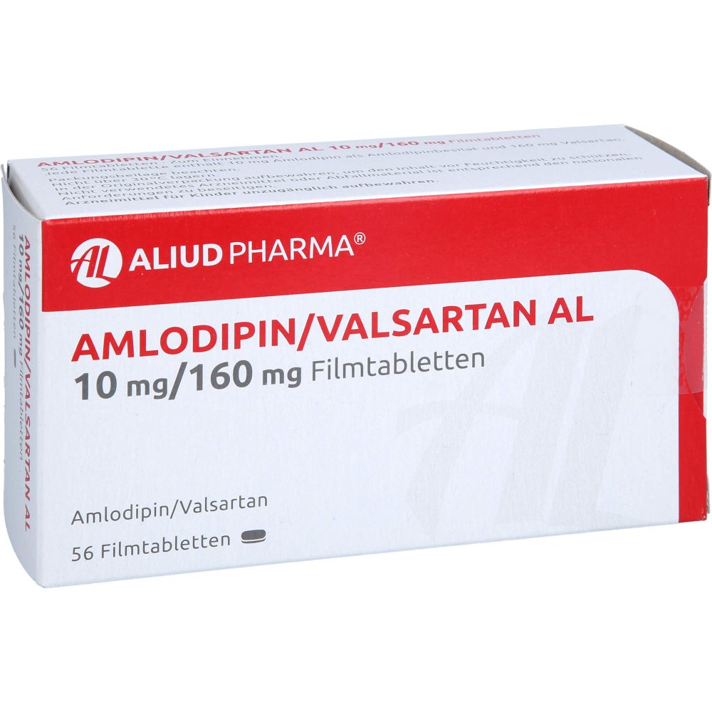 Amlodipin valsartan Al 10 Mg 160 Mg Filmtabletten 56 Stk