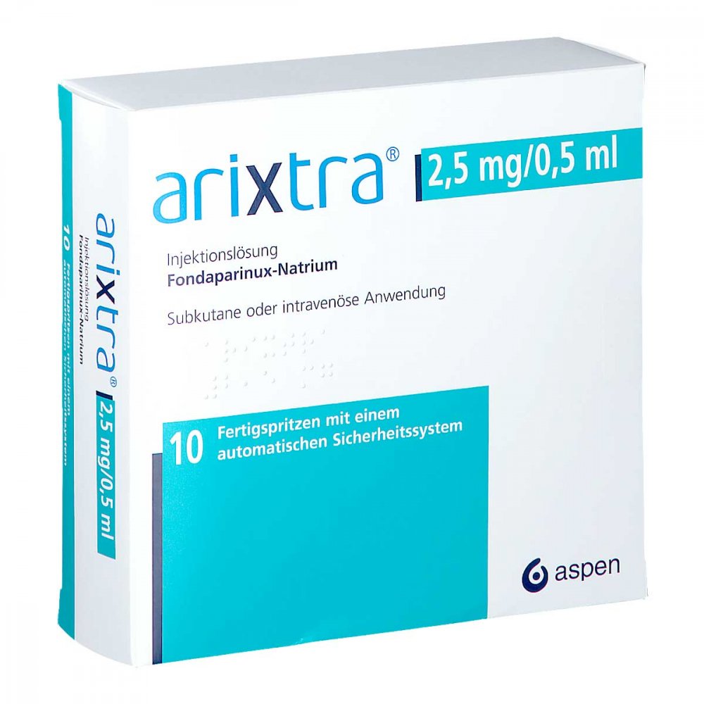 Arixtra 2,5 mg/0,5 ml iniecto -lsg.i.e.fertigspritze 10X0.5 ml