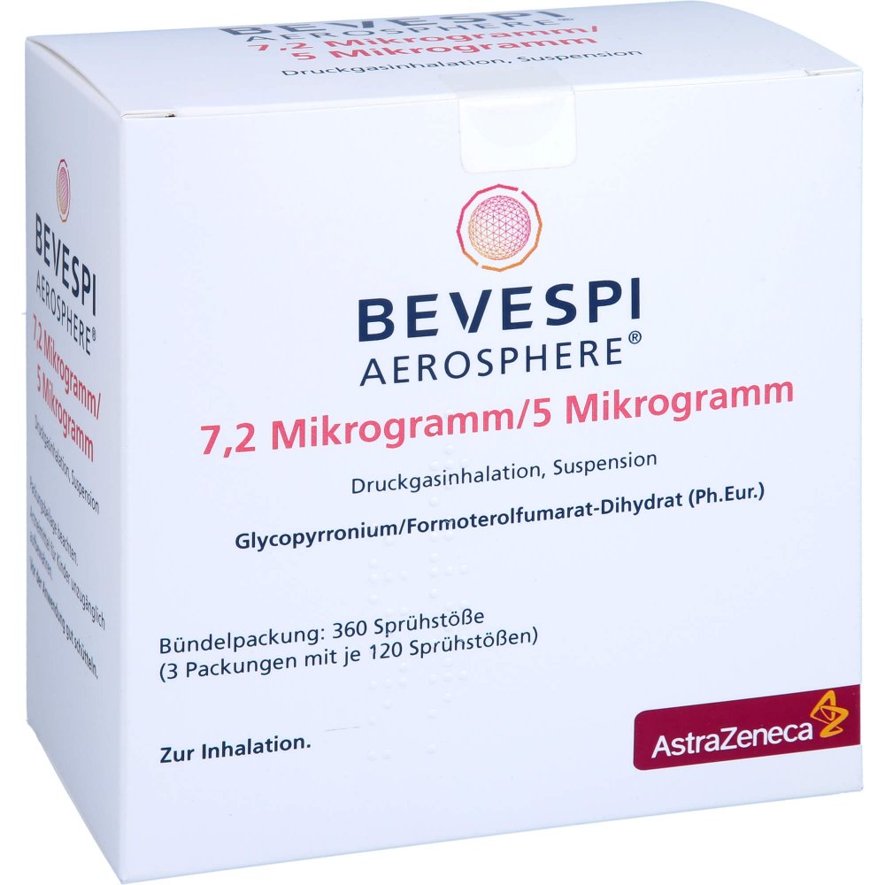 Bevespi Aerosphere 7.2/5ug 3 stk online kaufen