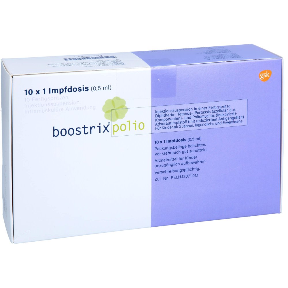 Boostrix Polio iniecto -susp.i.e.fertigspritze 10X0.5 ml
