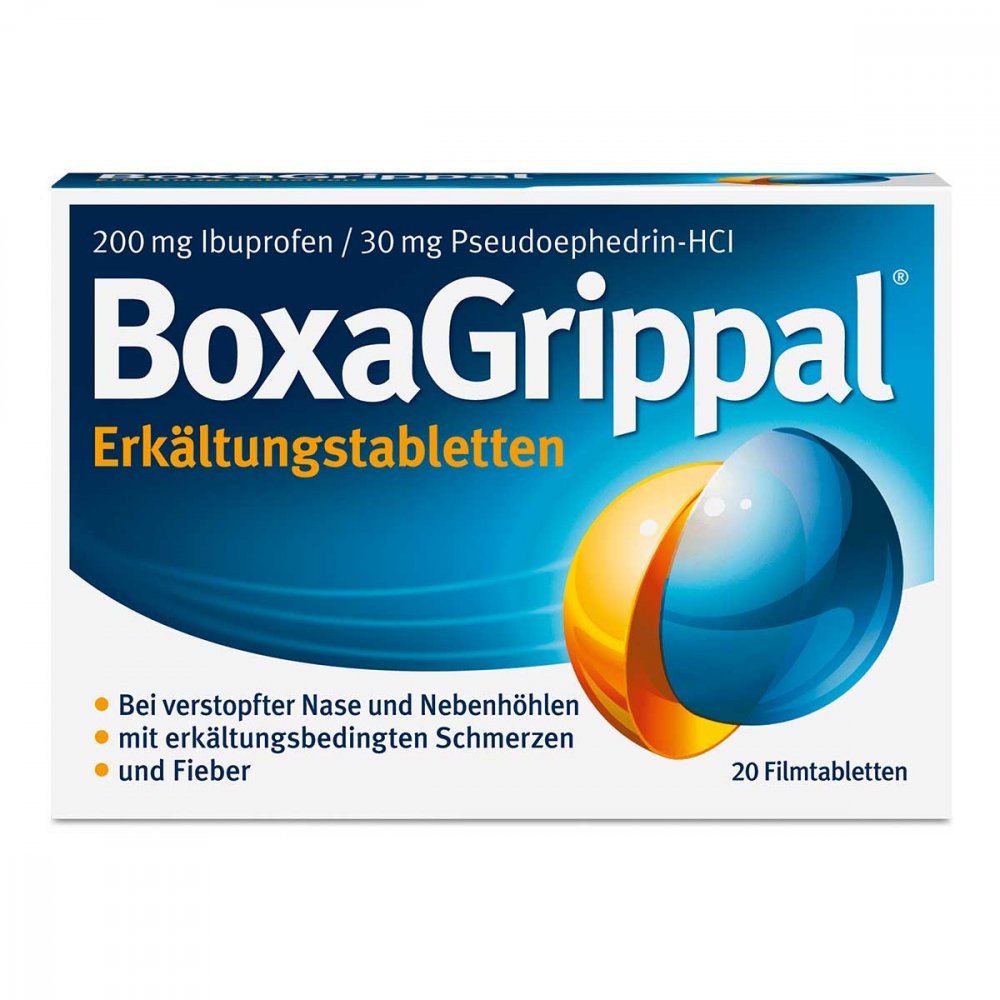 Boxagrippal Erkältungstabletten 200 mg/30 mg 20 stk