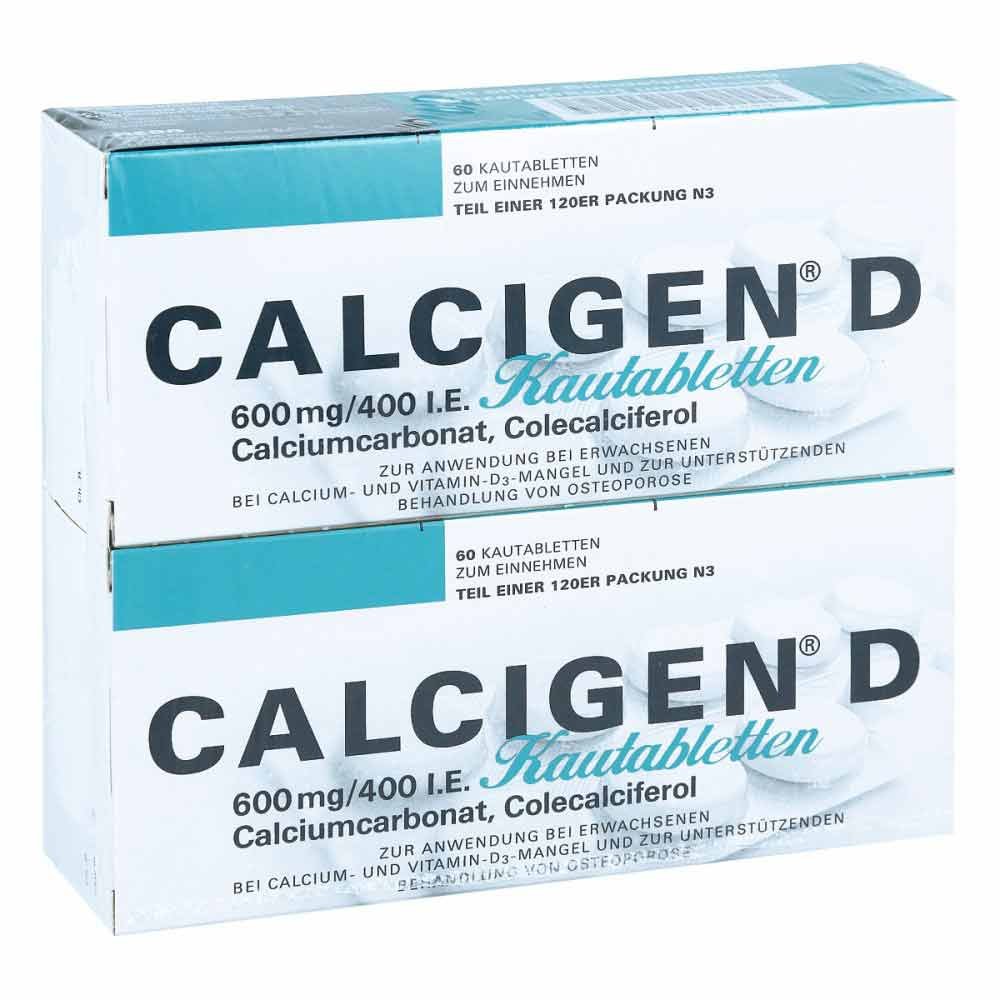 CALCIGEN D 600mg/400 internationale Einheiten 120 stk