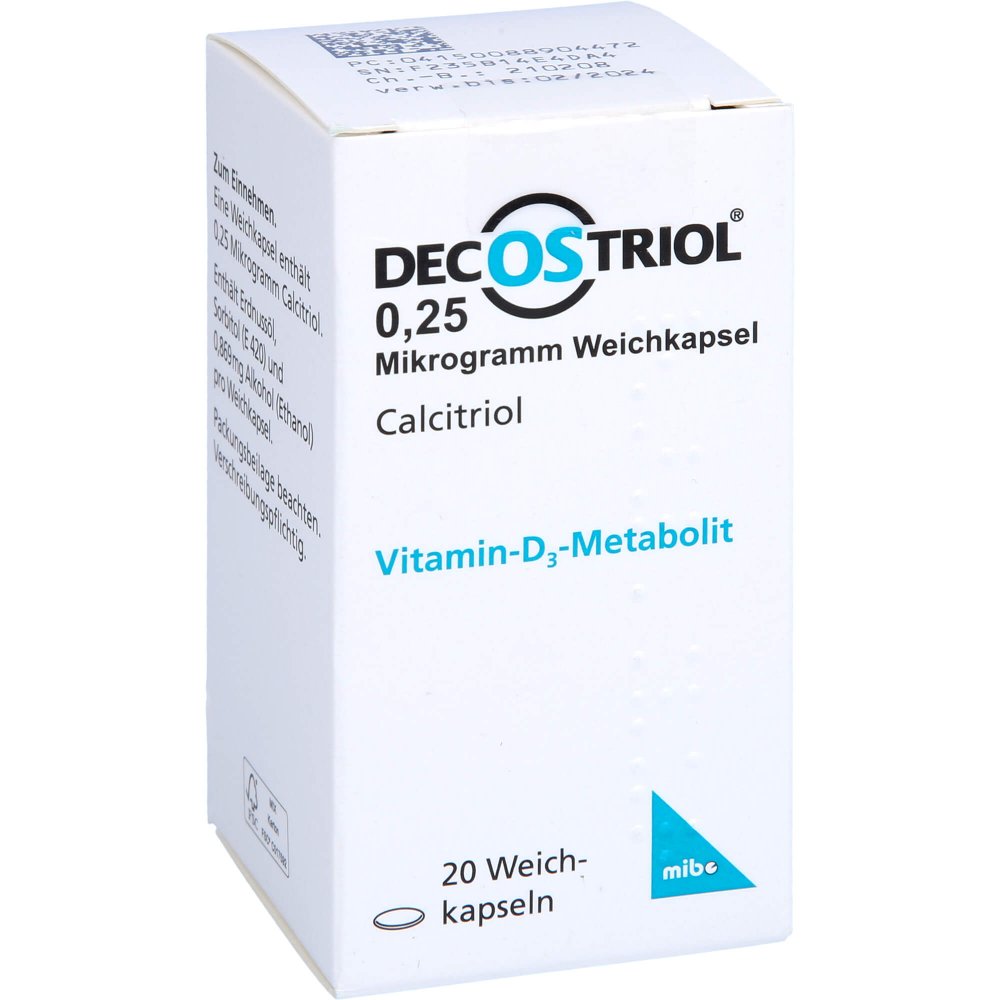Decostriol 0,25 [my]g Weichkapseln 20 stk online kaufen