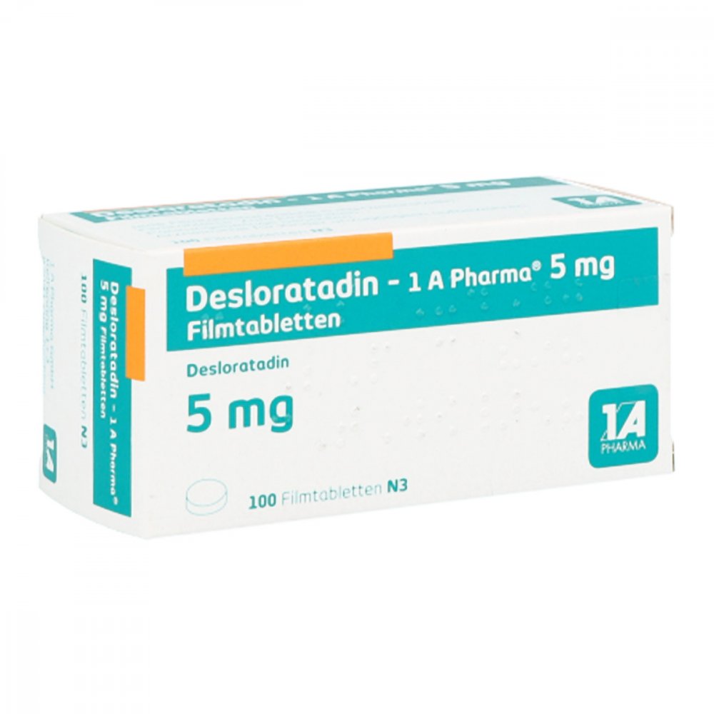 Desloratadin-1a Pharma 5 mg Filmtabletten 100 stk