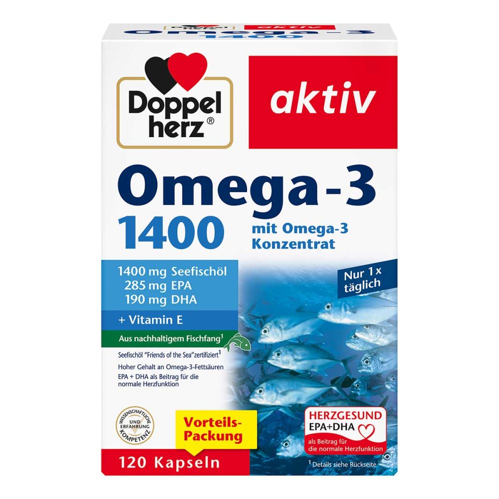 Doppelherz Omega3 1.400 Kapseln 120 stk günstig bei
