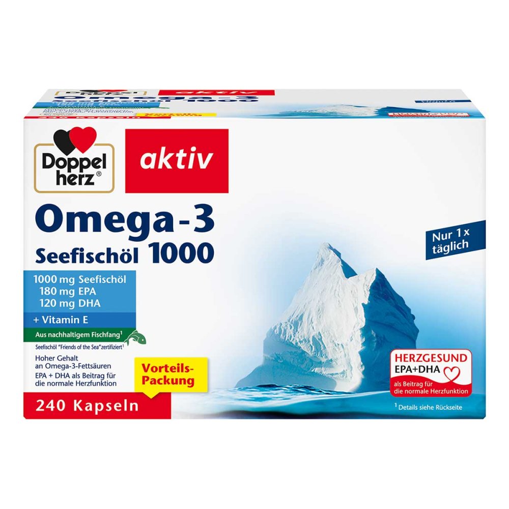 Doppelherz Omega3 Seefischöl 1000 Kapseln 240 stk