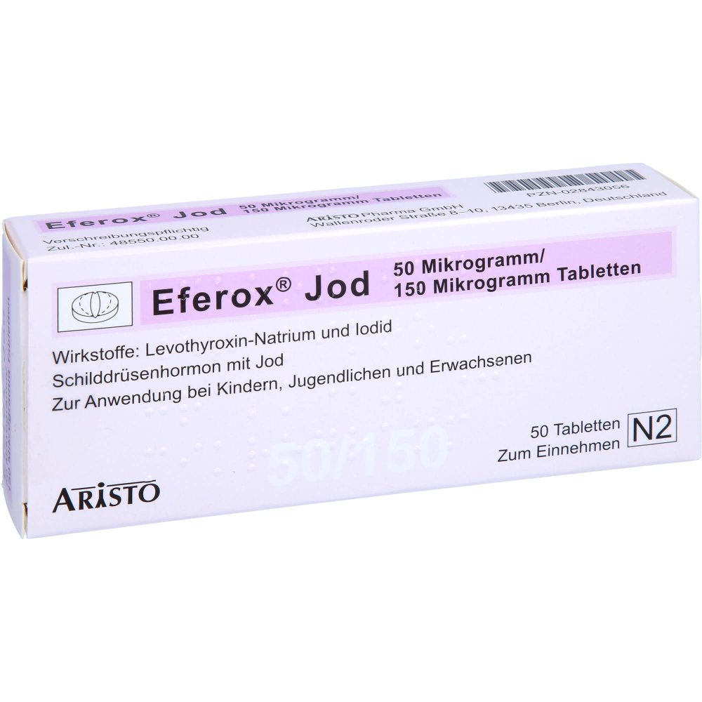 Eferox Jod 50 [my]g/150 [my]g Tabletten 50 stk