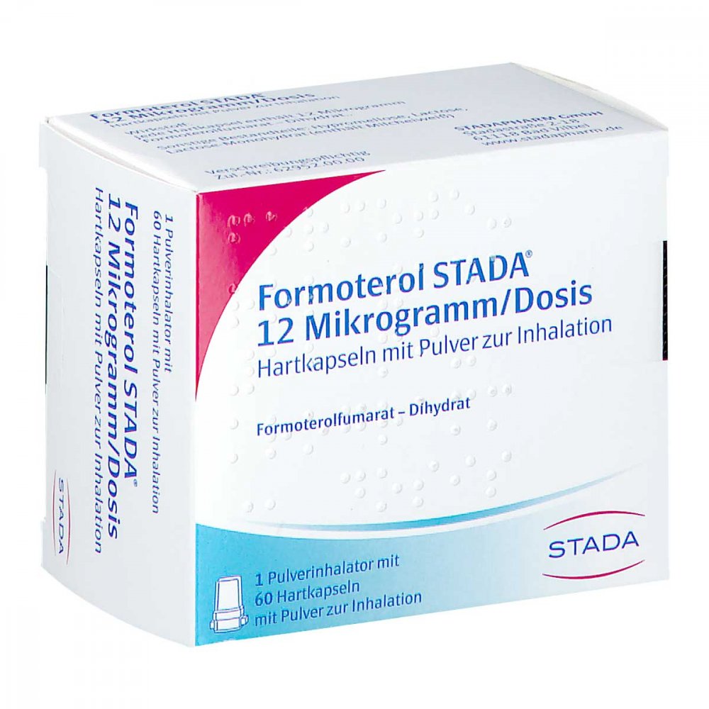 Formoterol Stada 12 Mikrogramm/dos.hkp.m.plv.z.in. 60 stk