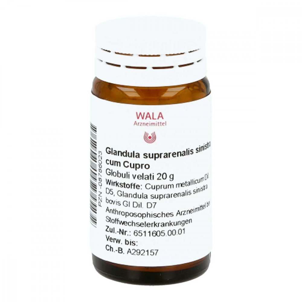 Glandula Supraren. Sinis. cum Cupro Globuli 20 g