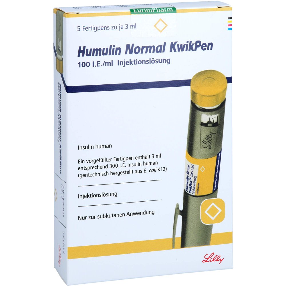 Humulin Normal Kwikpen Injektionslösung 5 stk