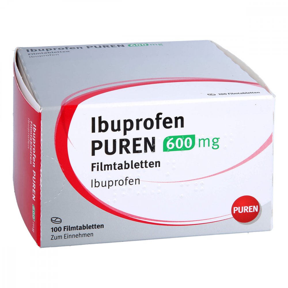 Ibuprofen Puren 600 mg Filmtabletten 100 stk