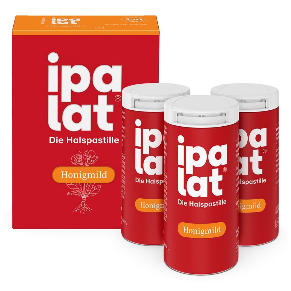 Ipalat Halspastillen honigmild o.Menthol zuckerfr., 120 St. Pastillen main image 0