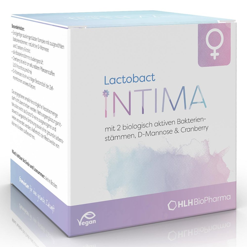 Lactobact INTIMA mit Cranberry, D-Mannose, Milchsäurebakterien 30 stk