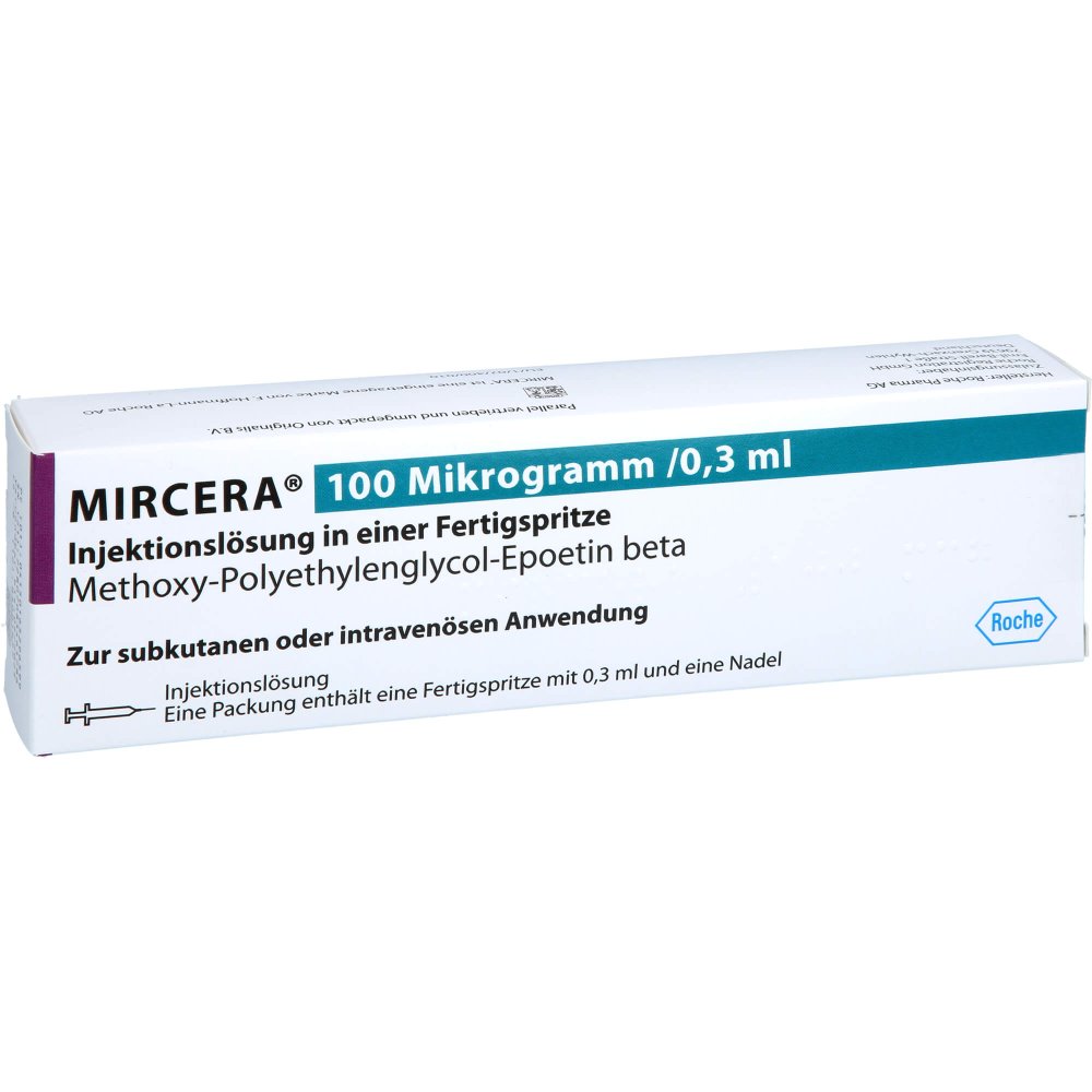 Mircera Revised Chart Poutine Mircera 100 Mikrogramm/0,3 ml iniecto -lsg.i.e.fert.-s 1 stk