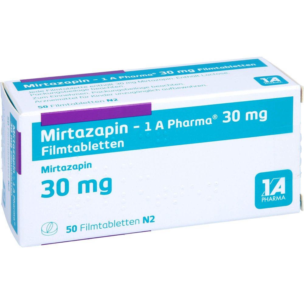 Mirtazapin1A Pharma 30mg 50 stk online kaufen