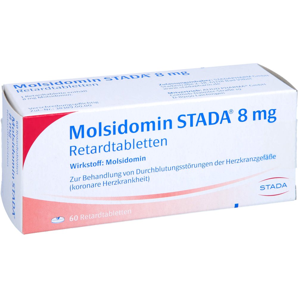 Molsidomin Stada 8 mg Retardtabletten 60 stk