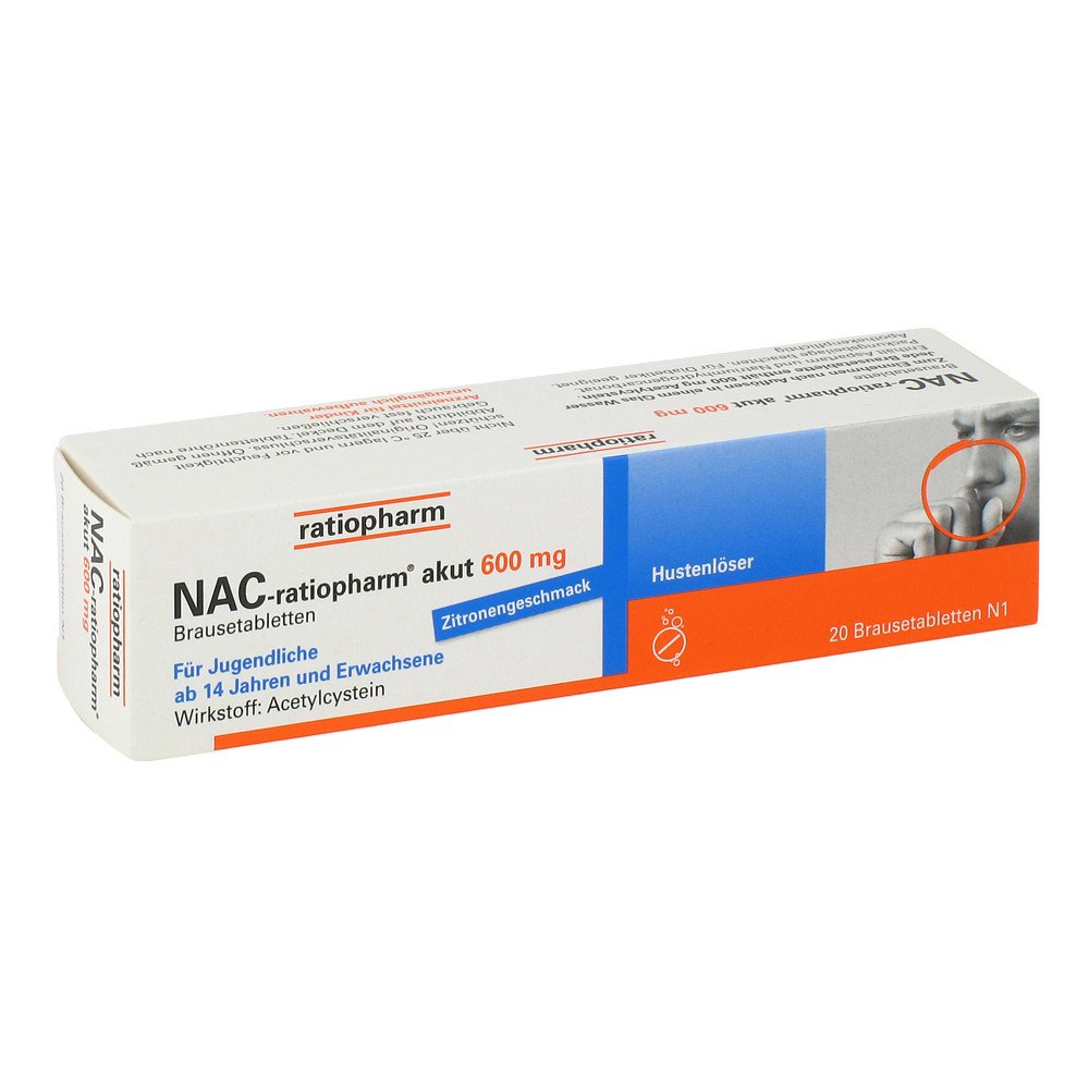 NAC-ratiopharm akut 600mg Hustenlöser 20 stk online kaufen