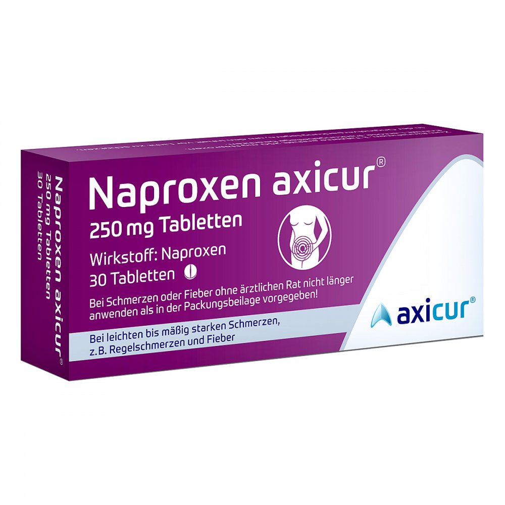 Naproxen axicur 250 mg Tabletten 30 stk günstig bei