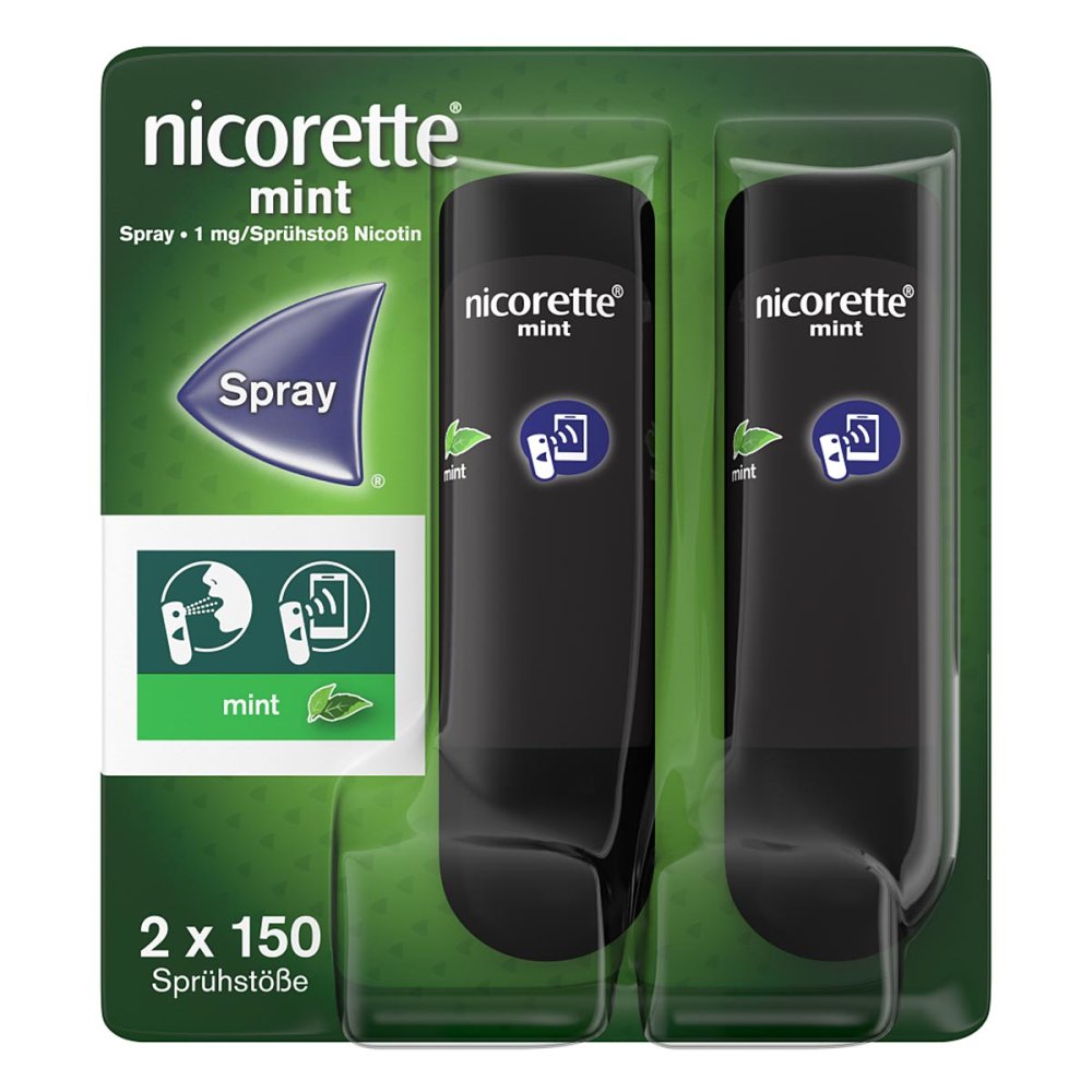 nicorette® mint Spray mit Nikotin (2 Stk) 