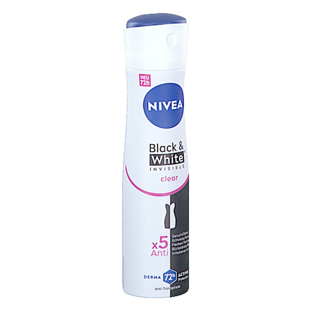 Nivea Deo Invisible For Black & White Spray Pure – 300 Ml, 48h Schutz, Gegen Weiße & Gelbe Flecken