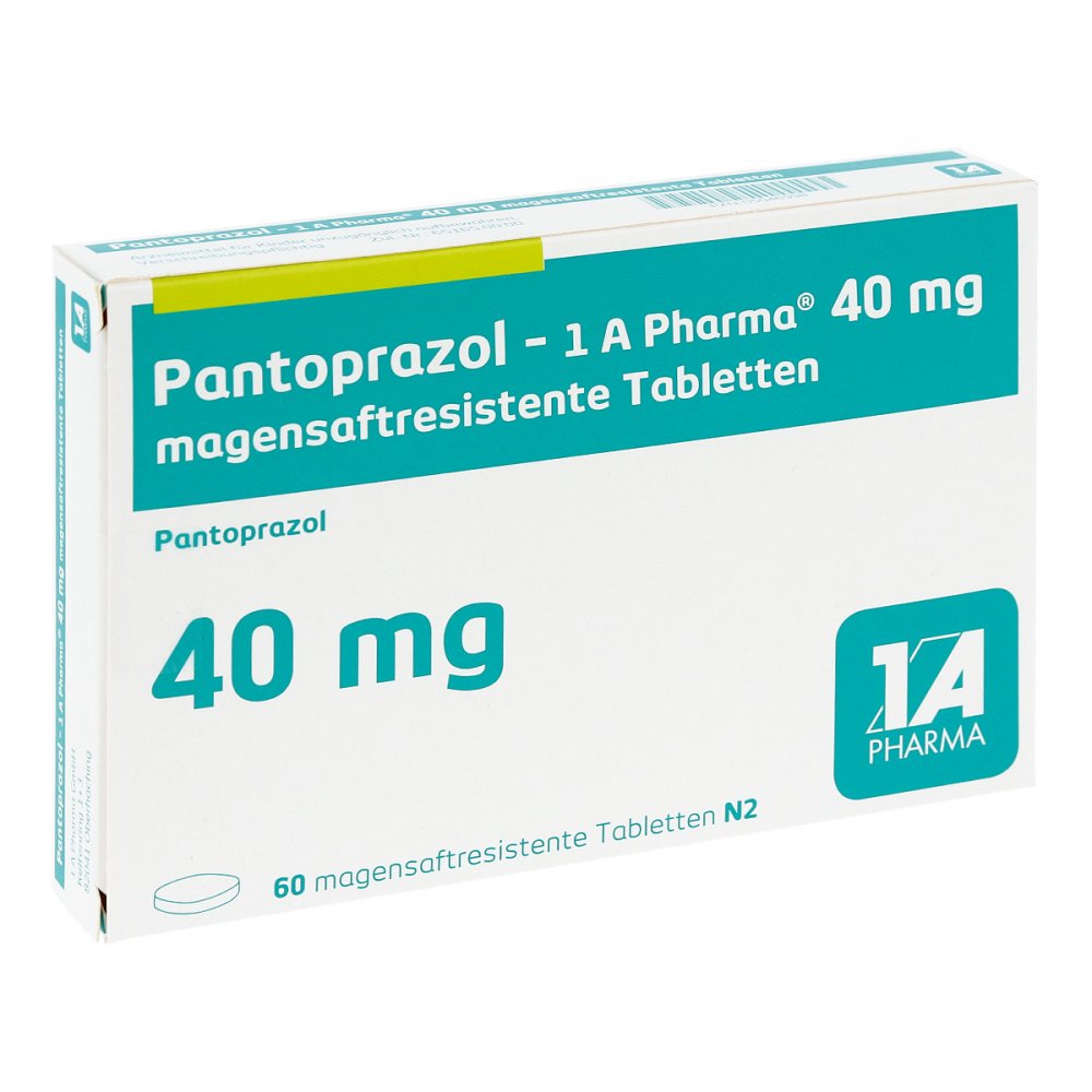 Pantoprazol-1a Pharma 40 mg magensaftresistent Tabletten 60 stk