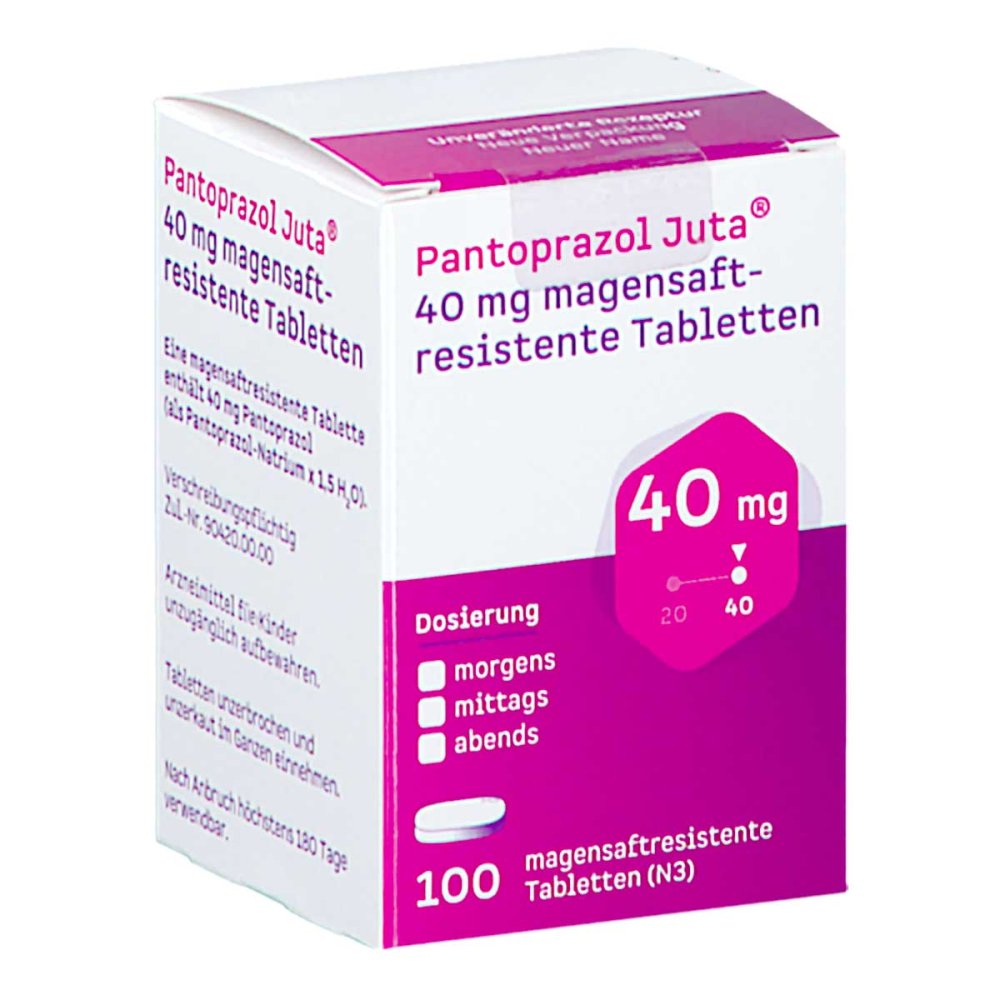 Pantoprazol Juta 40 Mg Magensaftres.tabletten 100 stk