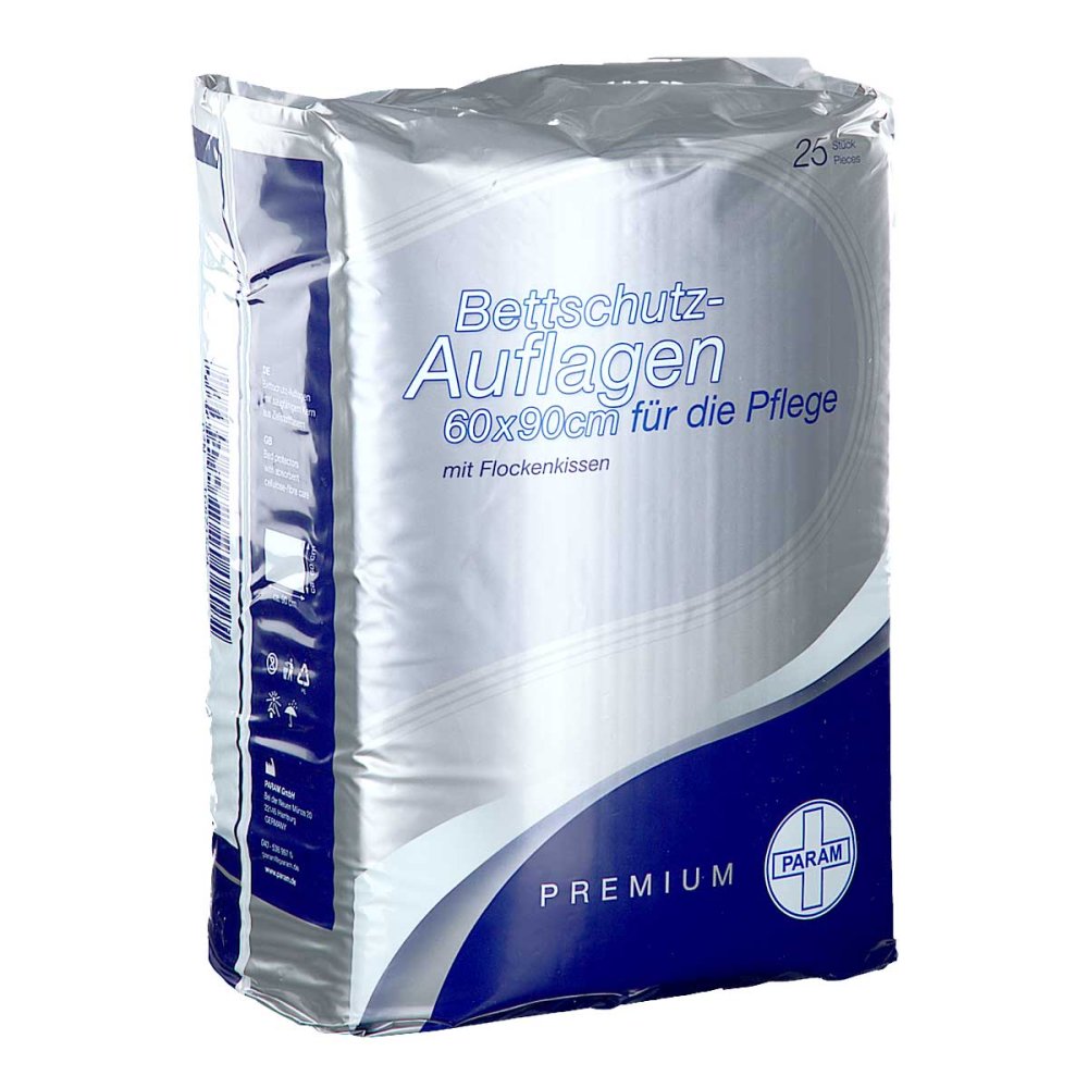 Param Bettschutzaufl.premium 60x90 Cm Flocke Pfle. 25 stk 
