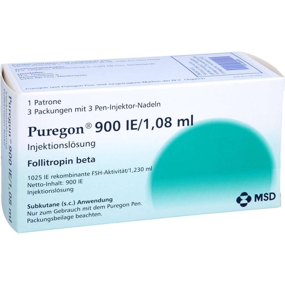 Puregon 900 I.e./1,08 ml Zylinder amp.+ 9 Pen.inj.nad. 1 stk