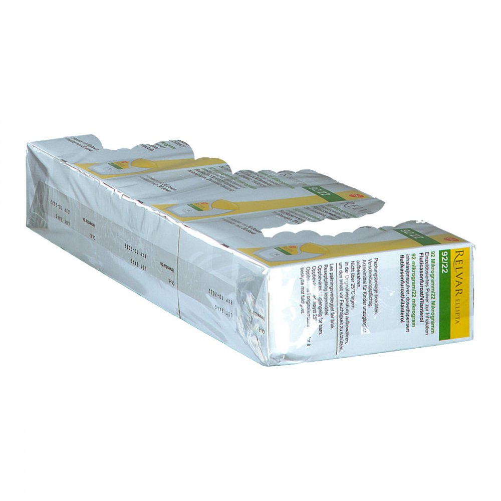 Relvar Ellipta 92 Mikrogramm/22 Mikrogramm Inh.-p. 3X30 stk