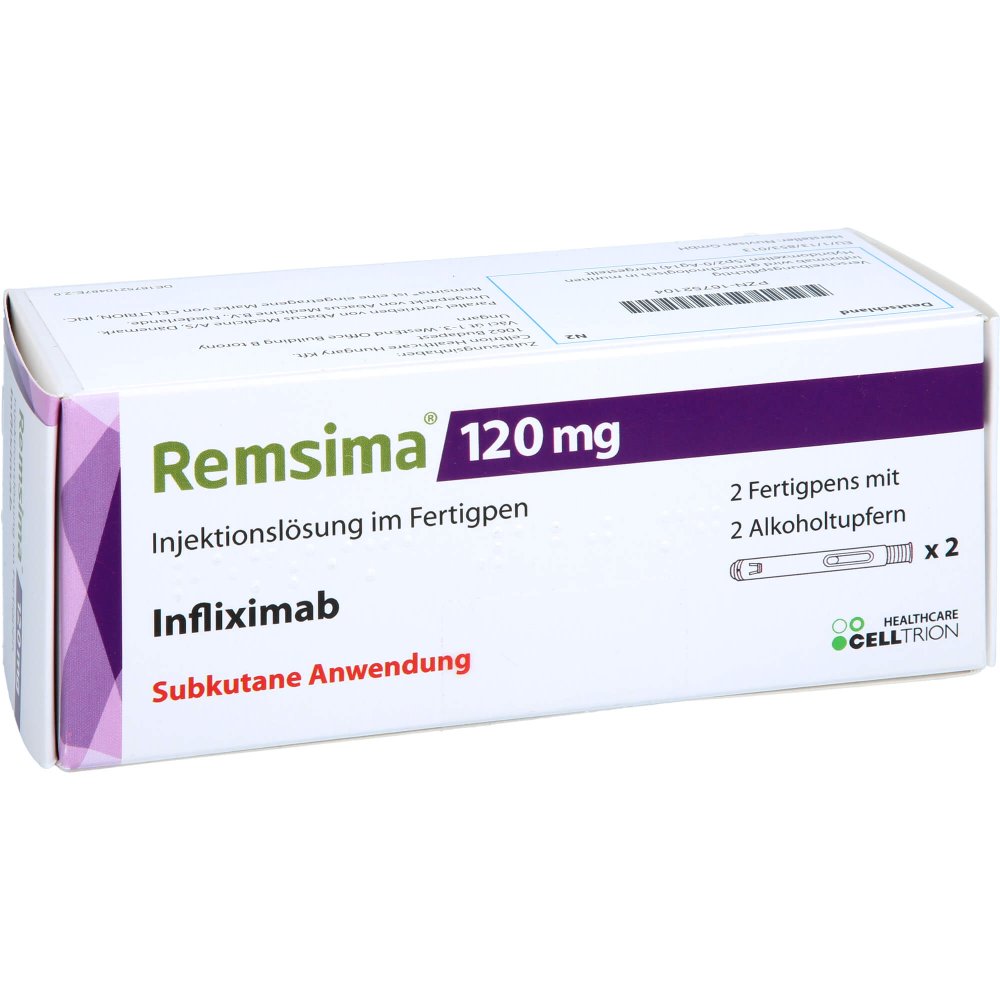 Remsima Inj Remsima 120 mg Injektionslösung im Fertigpen 2 stk