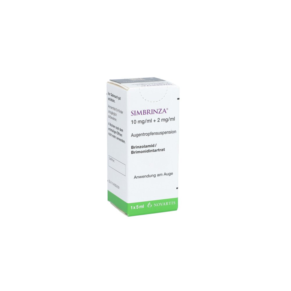 Simbrinza Color Simbrinza 10 mg/ml + 2 mg/ml Augentropfensusp. 5 ml