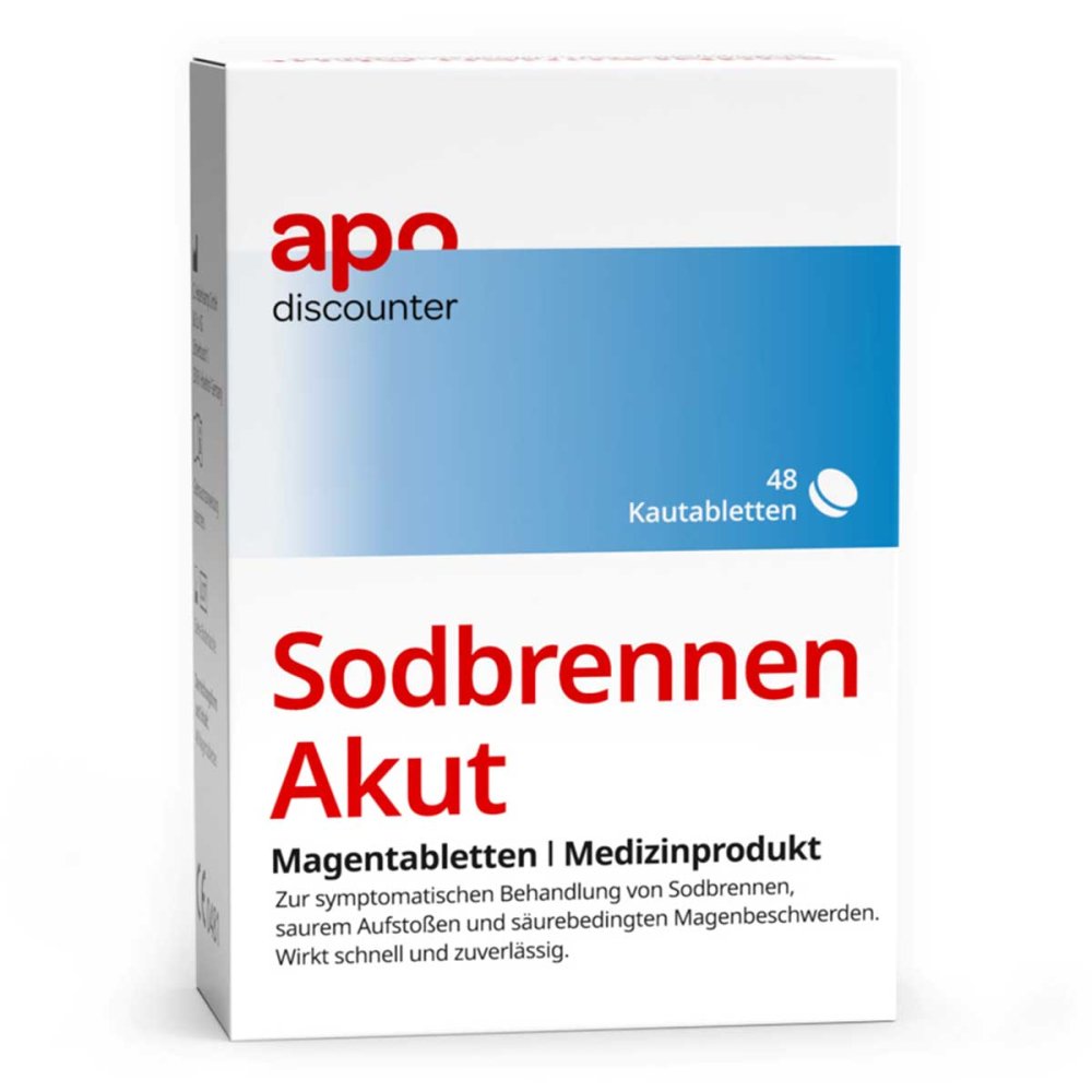 Sodbrennen Akut Magentabletten von apodiscounter 48 stk
